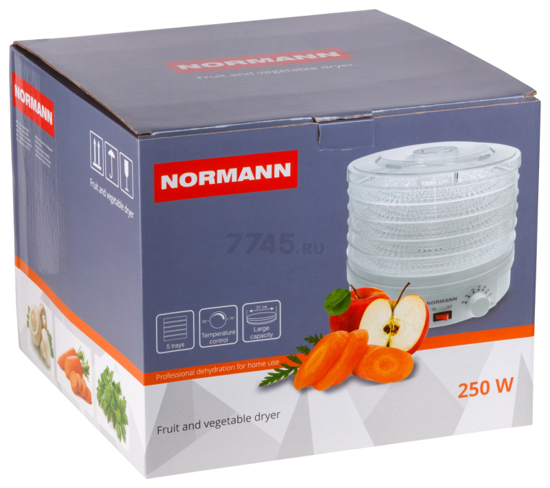 Сушилка для овощей и фруктов NORMANN AFD-902 - Фото 15