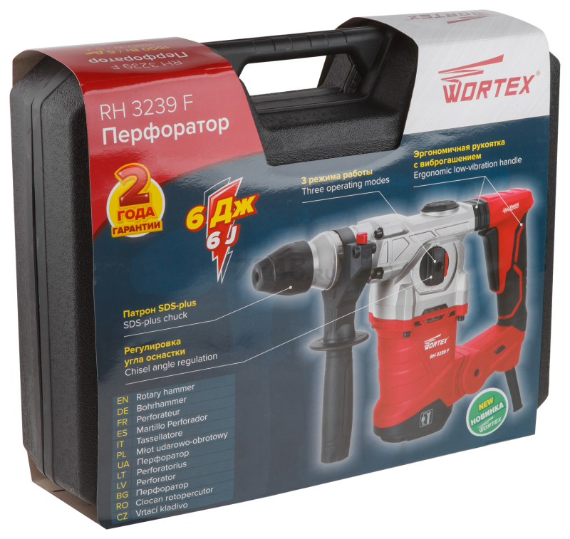 Перфоратор WORTEX RH 3239 F (RH3239F1129) - Фото 10