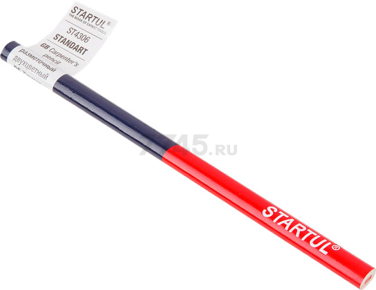 Карандаш разметочный 180 мм двухцветный STARTUL Standart (ST4306)