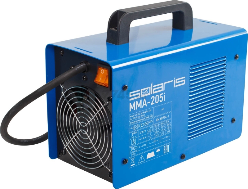 Инвертор сварочный SOLARIS MMA-205i - Фото 6