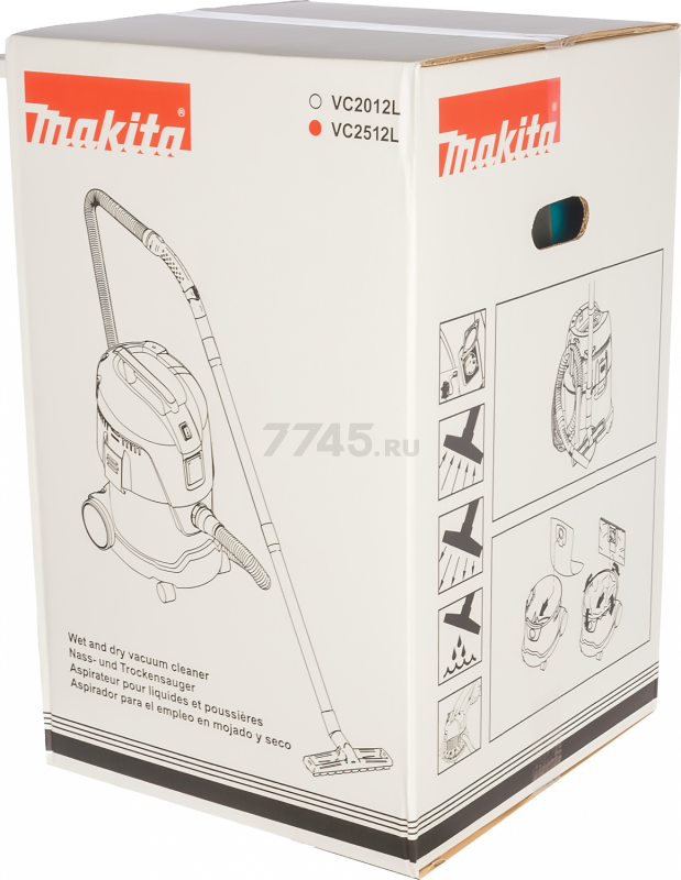 Пылесос строительный MAKITA VC 2512 L (VC2512L) - Фото 13