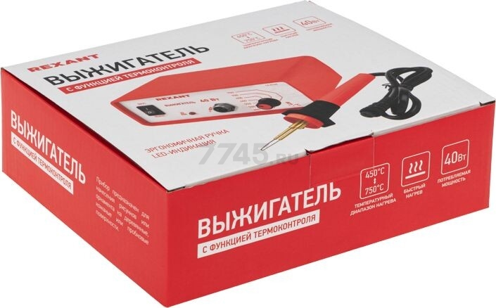 Выжигатель по дереву с термоконтролем REXANT ZD-8905 (12-0142) - Фото 7