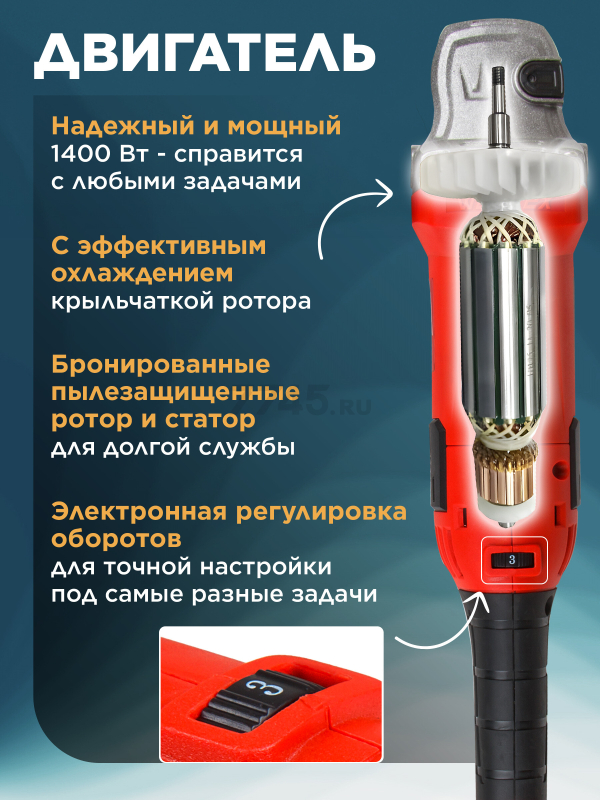 Шлифмашина угловая (болгарка) WORTEX AG 1512 E (AG1512E0029) - Фото 3
