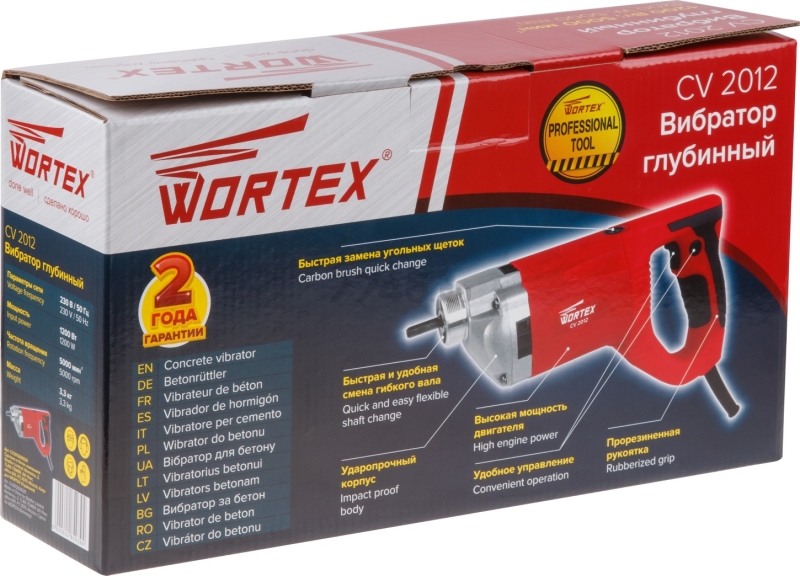 Вибратор глубинный WORTEX CV 2012 (CV201200029) - Фото 5