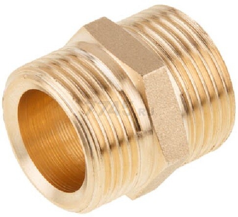 Ниппель латунный наружная-наружная под евроконус 3/4"x3/4" AV ENGINEERING (AVE309001)