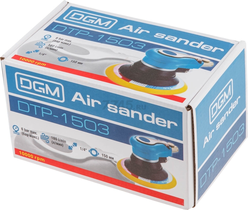 Пневмошлифмашина эксцентриковая DGM DTP-1503 - Фото 12