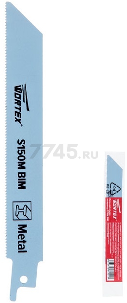 Полотно для сабельной пилы WORTEX по металлу S150M 150 мм (SSB1518B0018)