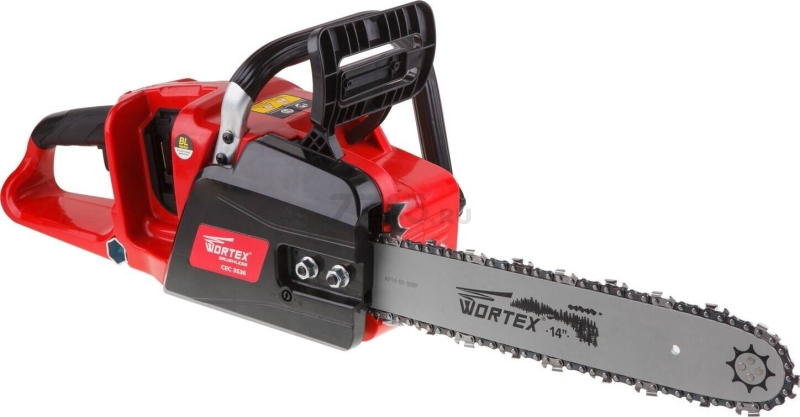 Пила цепная аккумуляторная WORTEX CEC 3536 XLT SET (CEC353600029A1) - Фото 2