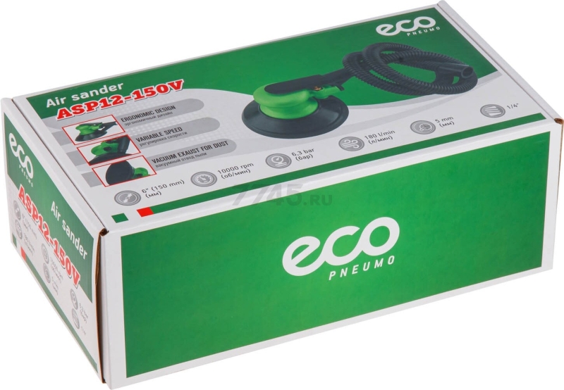 Пневмошлифмашина эксцентриковая ECO ASP12-150V - Фото 7