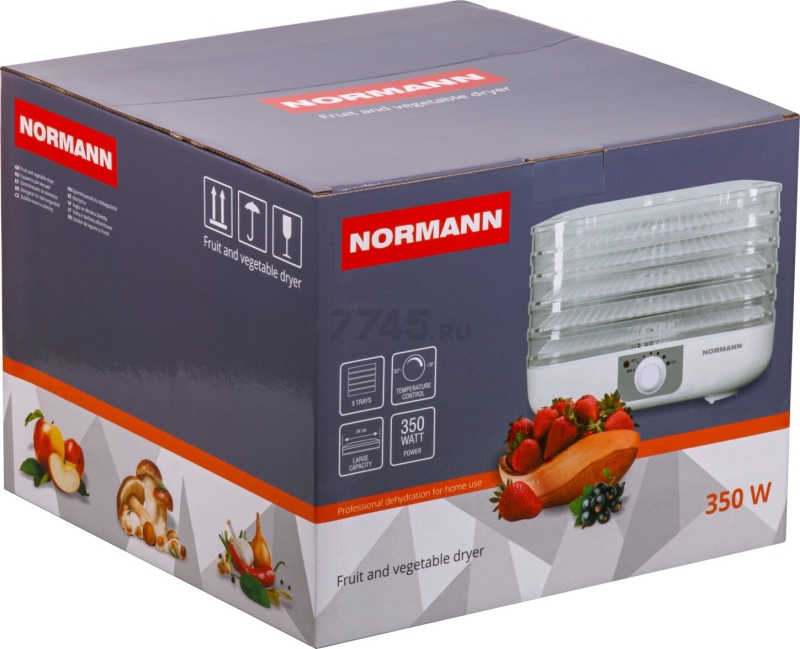 Сушилка для овощей и фруктов NORMANN AFD-903 - Фото 12