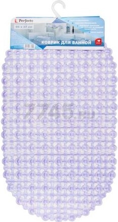 Коврик для ванной комнаты антискользящий 66х37 PERFECTO LINEA (22-683705) - Фото 10