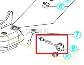 Шнур сетевой для пушки тепловой ECOTERM DHD-204W (BGO1601-20-8)
