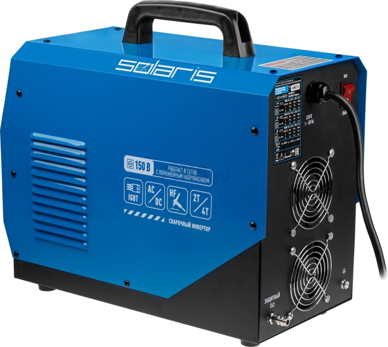 Инвертор сварочный SOLARIS TIG-220 AC/DC (TIG-220ACDC) - Фото 10