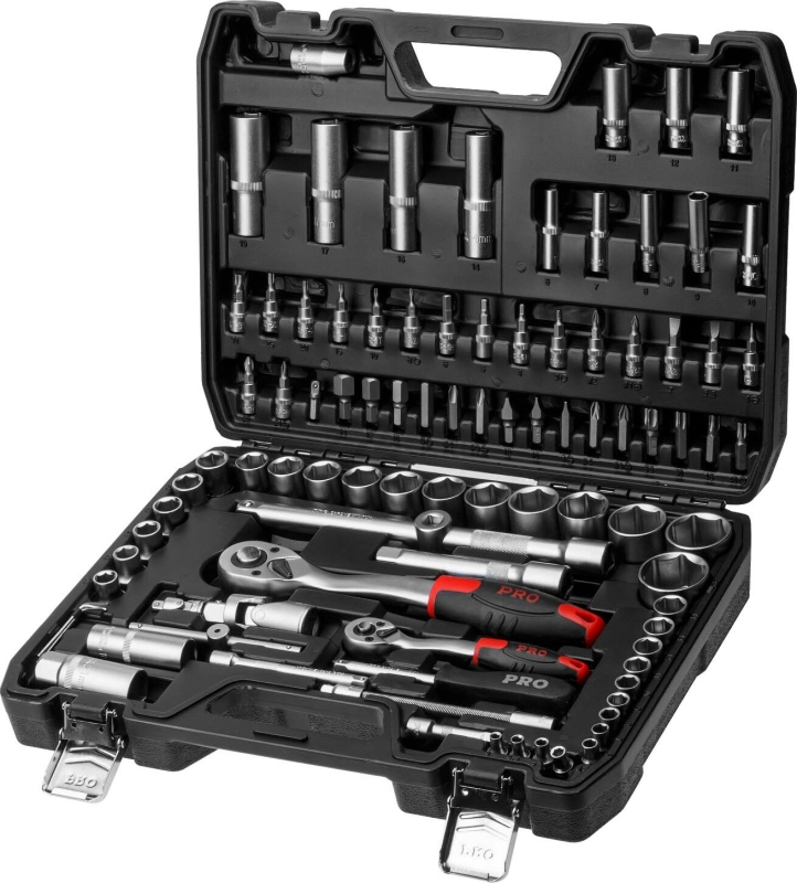 Набор инструментов 1/4", 1/2" 6 граней 94 предмета PRO STARTUL Stuttgart (PRO-094S) - Фото 2