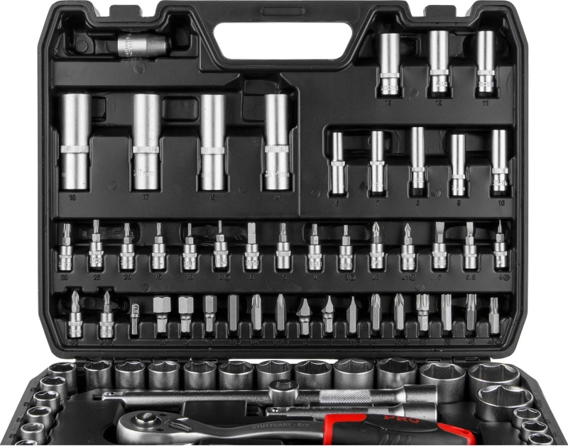Набор инструментов 1/4", 1/2" 6 граней 94 предмета PRO STARTUL Stuttgart (PRO-094S) - Фото 5
