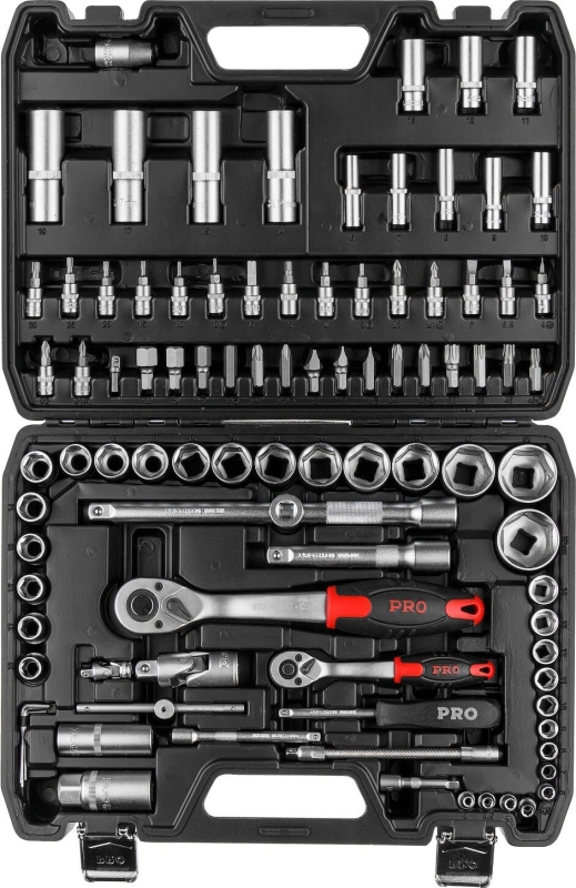 Набор инструментов 1/4", 1/2" 6 граней 94 предмета PRO STARTUL Stuttgart (PRO-094S) - Фото 8