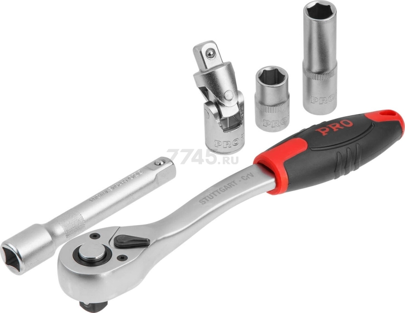 Набор инструментов 1/4", 1/2" 6 граней 94 предмета PRO STARTUL Stuttgart (PRO-094S) - Фото 9