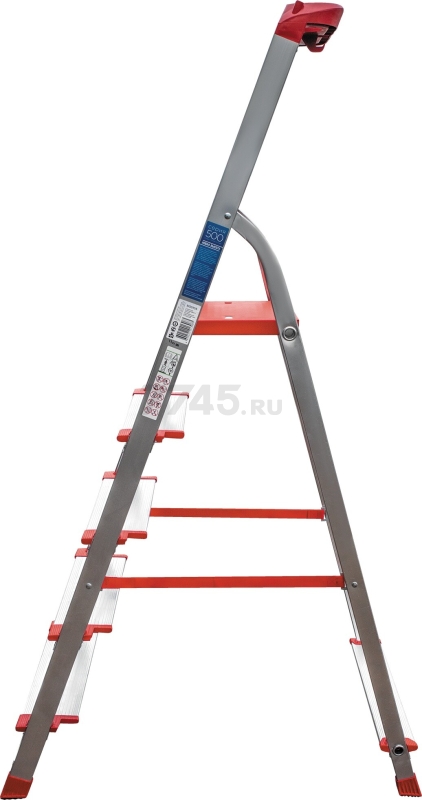 Лестница-стремянка алюминиевая односторонняя 107 см НОВАЯ ВЫСОТА NV3118 (3118105) - Фото 4
