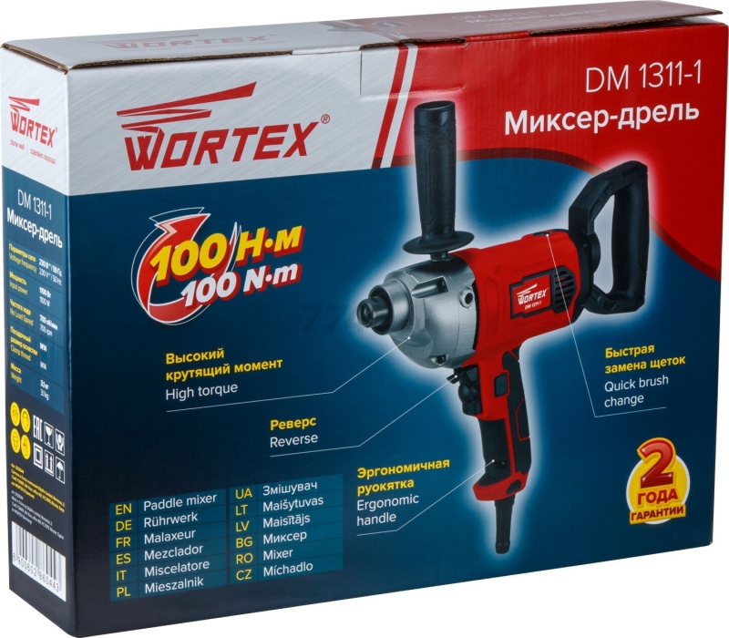 Миксер строительный WORTEX DM 1311-1 (0330044) - Фото 12