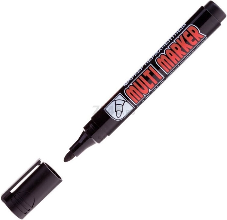 Маркер перманентный фетровый CROWN Multi Marker черный (CPM-800black)