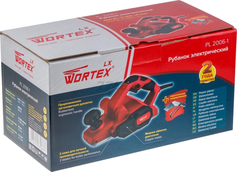 Электрорубанок WORTEX LX PL 2006-1 (0329088) - Фото 4
