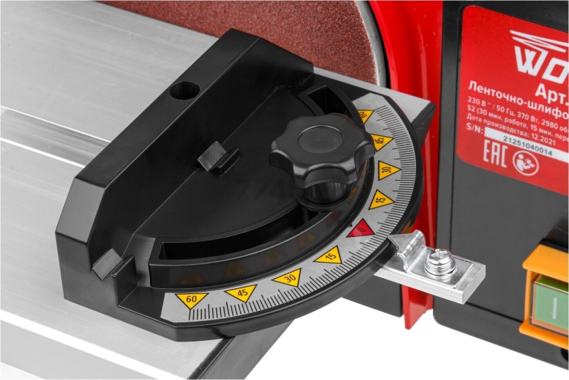 Станок деревообрабатывающий шлифовальный тарельчато-ленточный WORTEX GM 1528 (0325104) - Фото 20