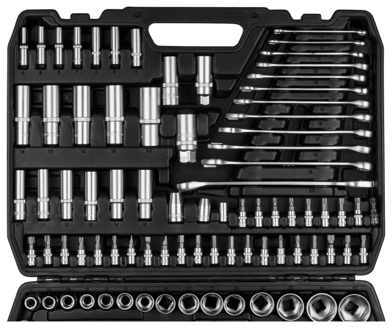 Набор инструментов 1/4", 1/2", 3/8" 6 граней 216 предметов PRO STARTUL Stuttgart (PRO-216S) - Фото 20