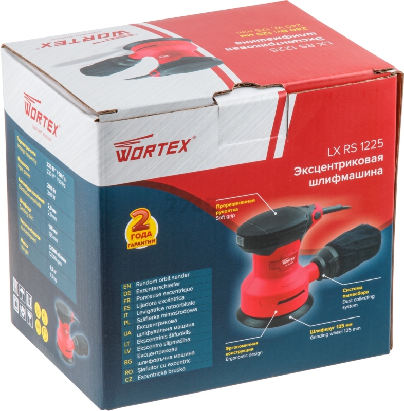 Шлифмашина эксцентриковая (орбитальная) WORTEX LX RS 1225 (0325159) - Фото 12