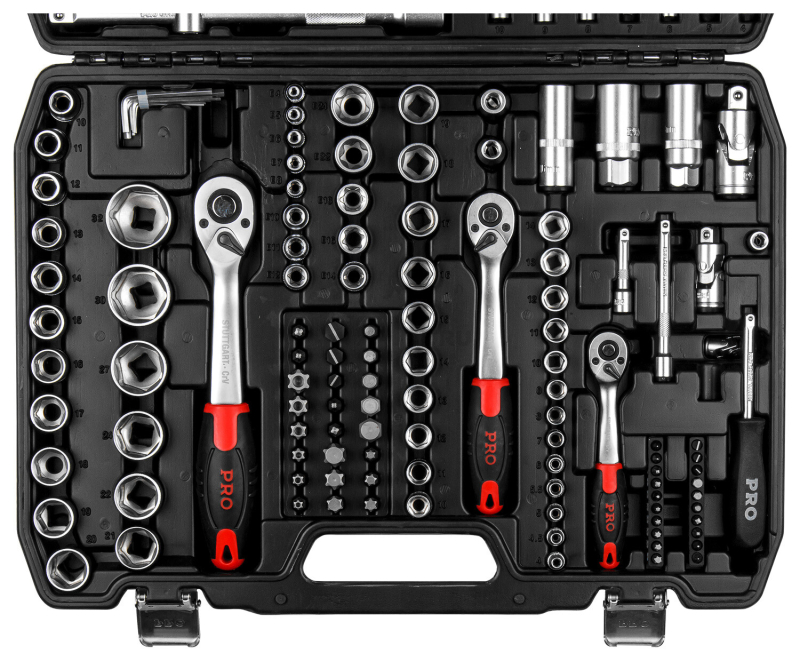 Набор инструментов 1/4", 1/2", 3/8" 6 граней 172 предмета PRO STARTUL Stuttgart (PRO-172S) - Фото 6