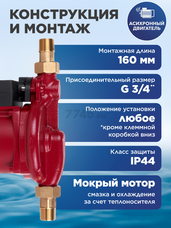 Насос циркуляционный A&P Classic-15/90-Z (AP118C001) - Фото 5