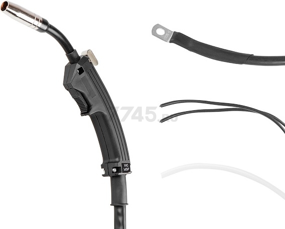 Горелка сварочная MIG MAG SOLARIS WG-145P 2,5 м 150 А (WG-145P) - Фото 6
