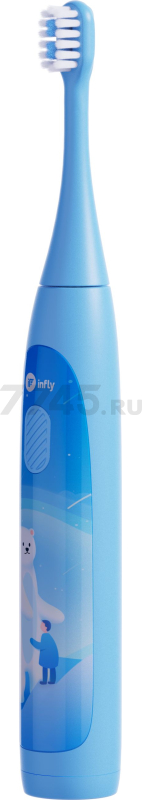 Зубная щетка электрическая детская INFLY Kids Electric Toothbrush T04B Blue (T20040BIN) - Фото 8