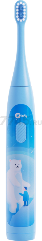 Зубная щетка электрическая детская INFLY Kids Electric Toothbrush T04B Blue (T20040BIN) - Фото 13