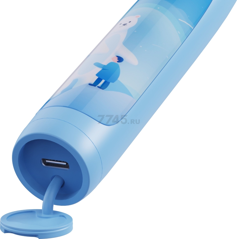 Зубная щетка электрическая детская INFLY Kids Electric Toothbrush T04B Blue (T20040BIN) - Фото 17
