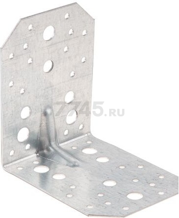 Уголок крепежный усиленный 100х130х130 мм C белый цинк STARFIX (SMP-48218-1) - Фото 5