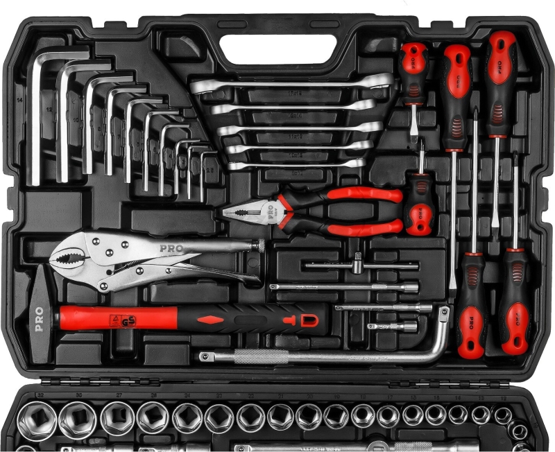Набор инструментов 1/4", 3/8", 1/2" 6 граней 142 предмета PRO STARTUL Stuttgart (PRO-142S) - Фото 13