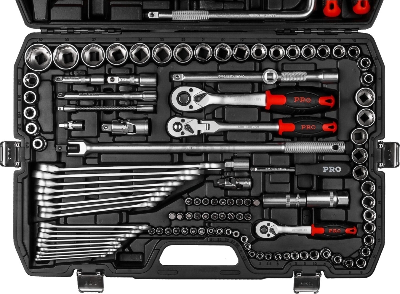 Набор инструментов 1/4", 3/8", 1/2" 6 граней 142 предмета PRO STARTUL Stuttgart (PRO-142S) - Фото 14