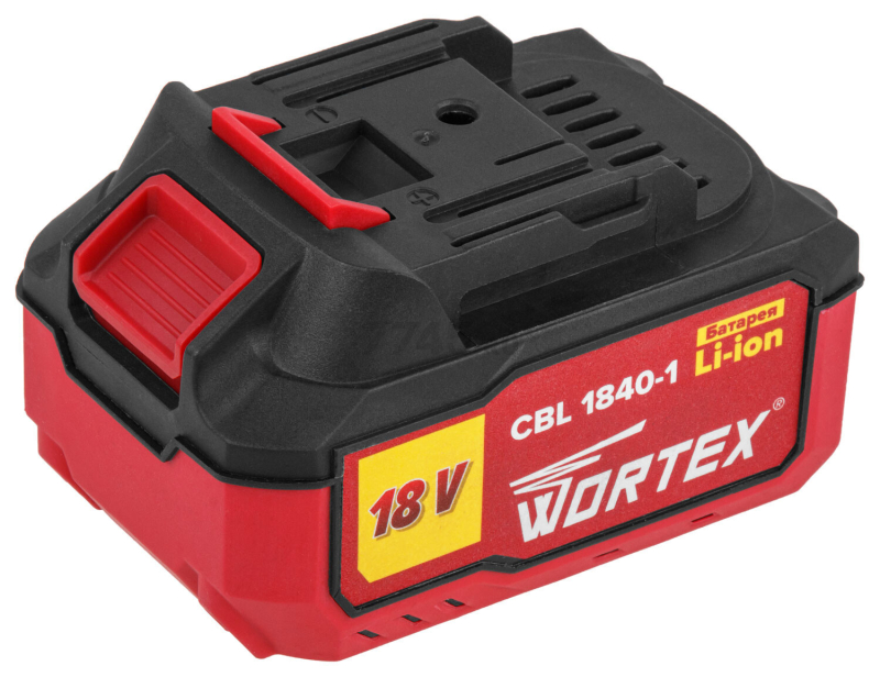 Аккумулятор 18 В 4 Ач Li-Ion WORTEX CBL 1840-1 XLT (0329187) - Фото 2