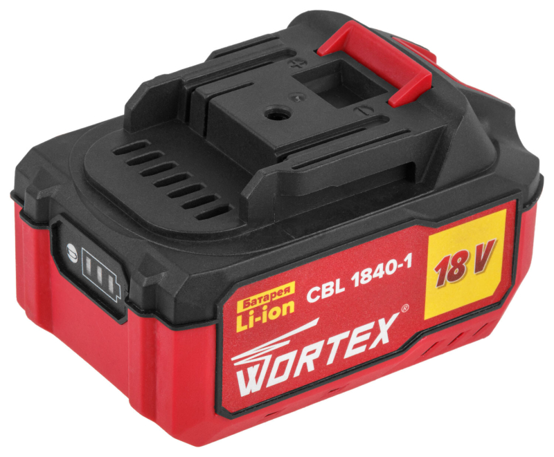 Аккумулятор 18 В 4 Ач Li-Ion WORTEX CBL 1840-1 XLT (0329187) - Фото 3