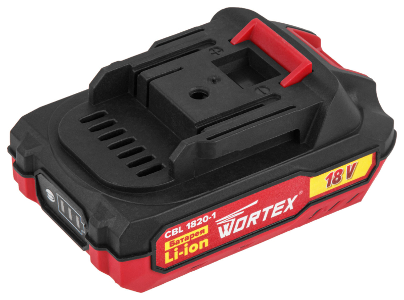 Аккумулятор 18 В 2 Ач Li-Ion WORTEX CBL 1820-1 XLT (0329193) - Фото 3