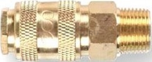 Фитинг пневматический наружная резьба G3/8-быстросъем МАМА ECO латунь (AB-F/MT38)