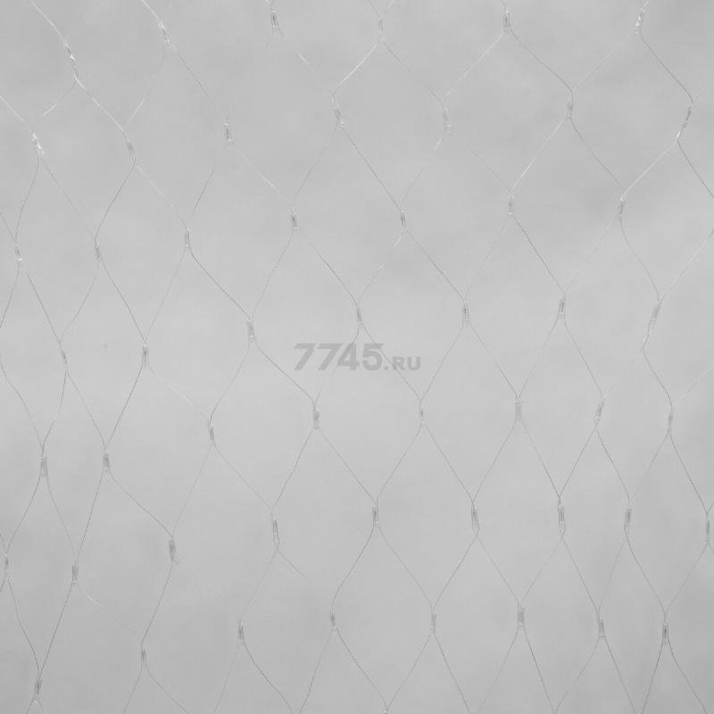 Гирлянда новогодняя светодиодная UNIEL ULD-N1515-96/TTK WHITE IP44 Сетка 1,5х1,5 м 96 диодов белый - Фото 2