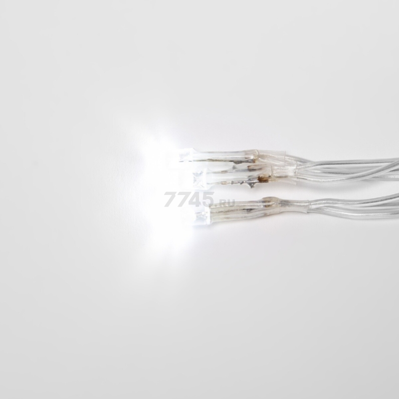 Гирлянда новогодняя светодиодная UNIEL ULD-N1515-96/TTK WHITE IP44 Сетка 1,5х1,5 м 96 диодов белый - Фото 4