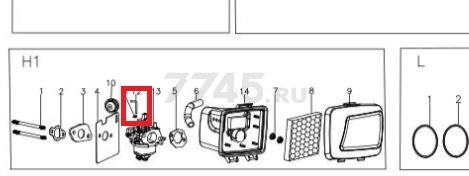 Трубка праймера для газонокосилки GUNTER LMB-420 (Y28Q0000000)