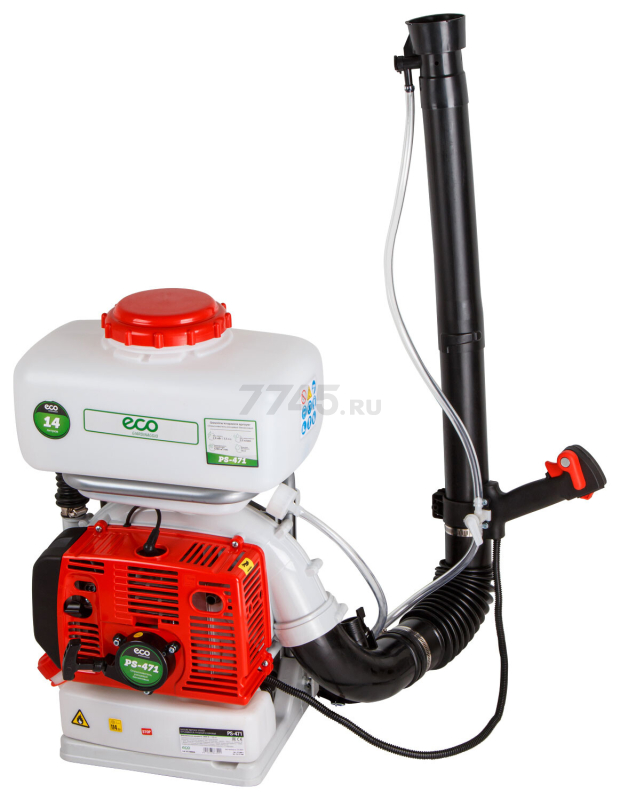 Опрыскиватель ранцевый бензиновый 14 л ECO PS-471 (EC1568-4) - Фото 8