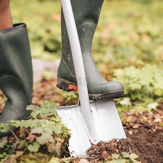 Лопата штыковая FISKARS Xact телескопическая закругленная (1066732) - Фото 15