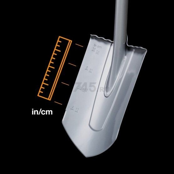 Лопата штыковая FISKARS Xact телескопическая закругленная (1066732) - Фото 12