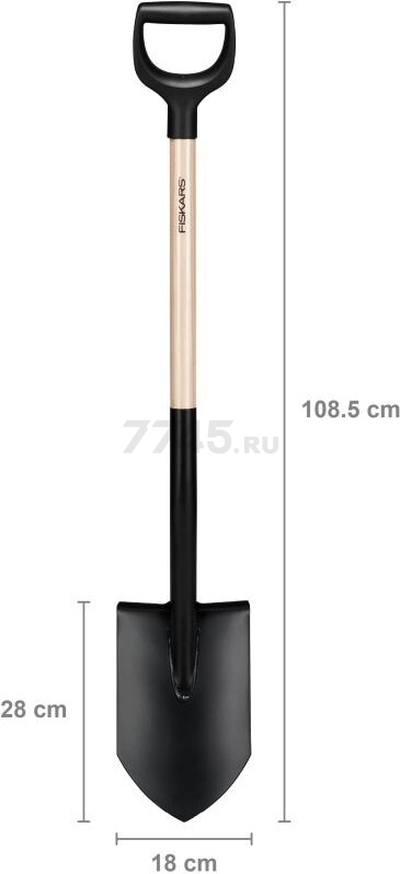 Лопата штыковая FISKARS Solid (1066721) - Фото 7