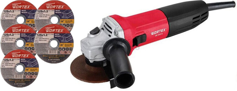 Шлифмашина угловая (болгарка) WORTEX AG 1207-6 (0333364) - Фото 8