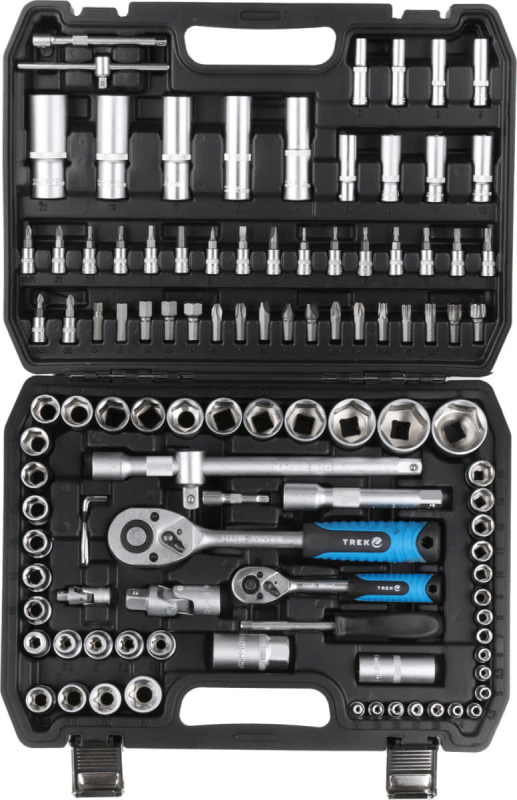 Набор инструментов 1/4", 1/2" 6 граней 108 предметов ТРЕК (TR13108) - Фото 4